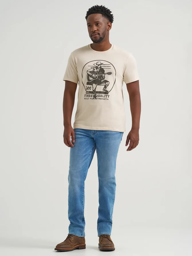 Men's Acoustic Guitar Graphic Tee - Image 4