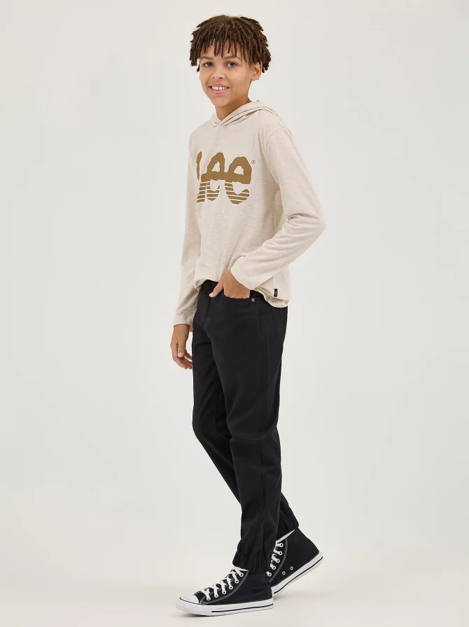 Boy's Stripe Twitch Logo Hoodie Tee - Image 4