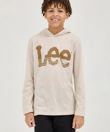 Boy's Stripe Twitch Logo Hoodie Tee