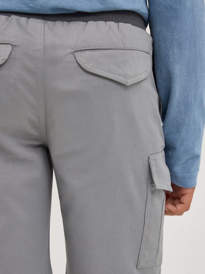 Boy's Rib Stretch Pull On Cargo Short - Image 5