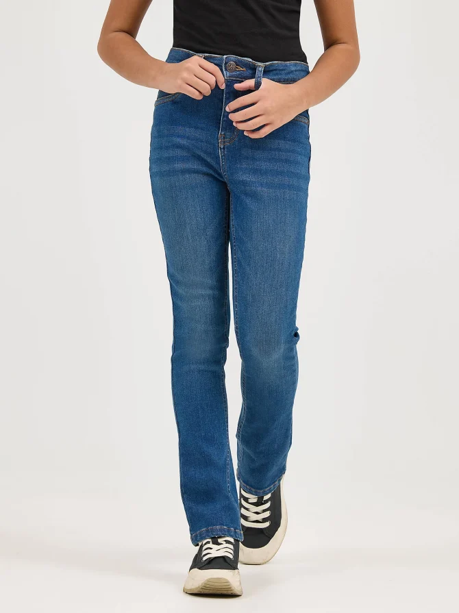 Girl's High Rise Flare Jean - Image 2