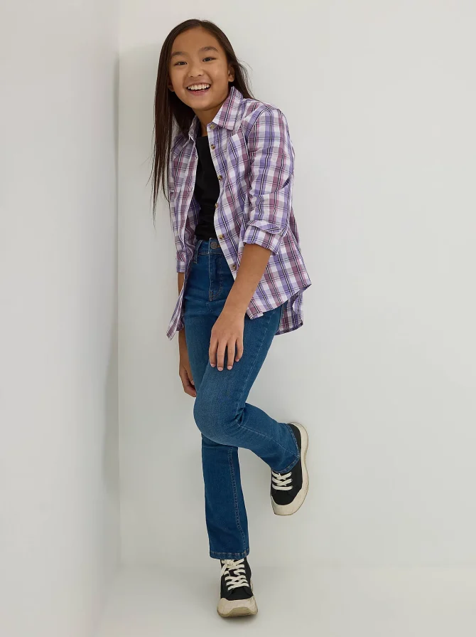 Girl's High Rise Flare Jean - Image 7