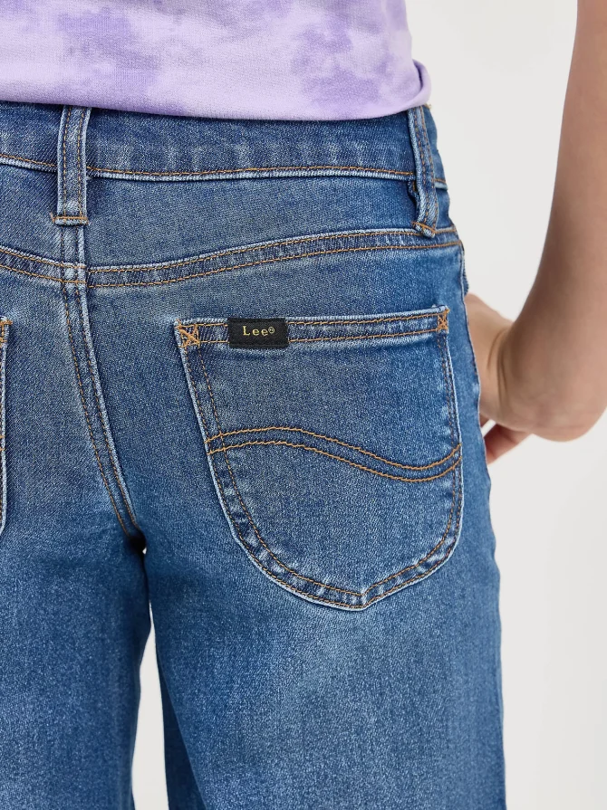 Girl's Distressed Wide Leg Jean - Image 5
