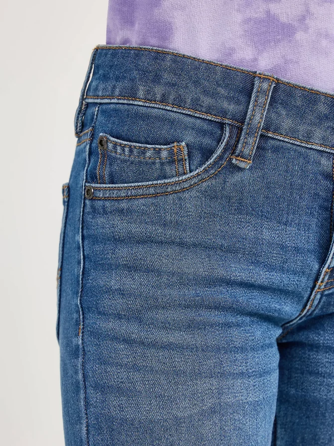 Girl's Distressed Wide Leg Jean - Image 6