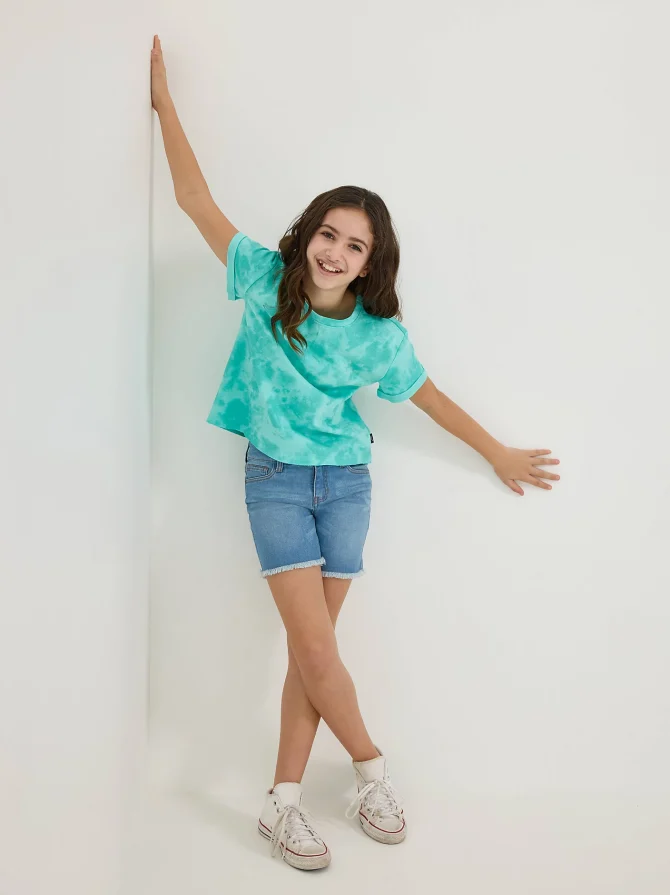 Girl's Midi Cut Off Short - Image 7