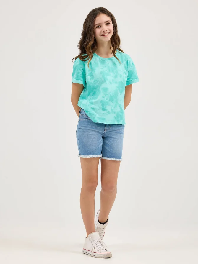 Girl's Midi Cut Off Short