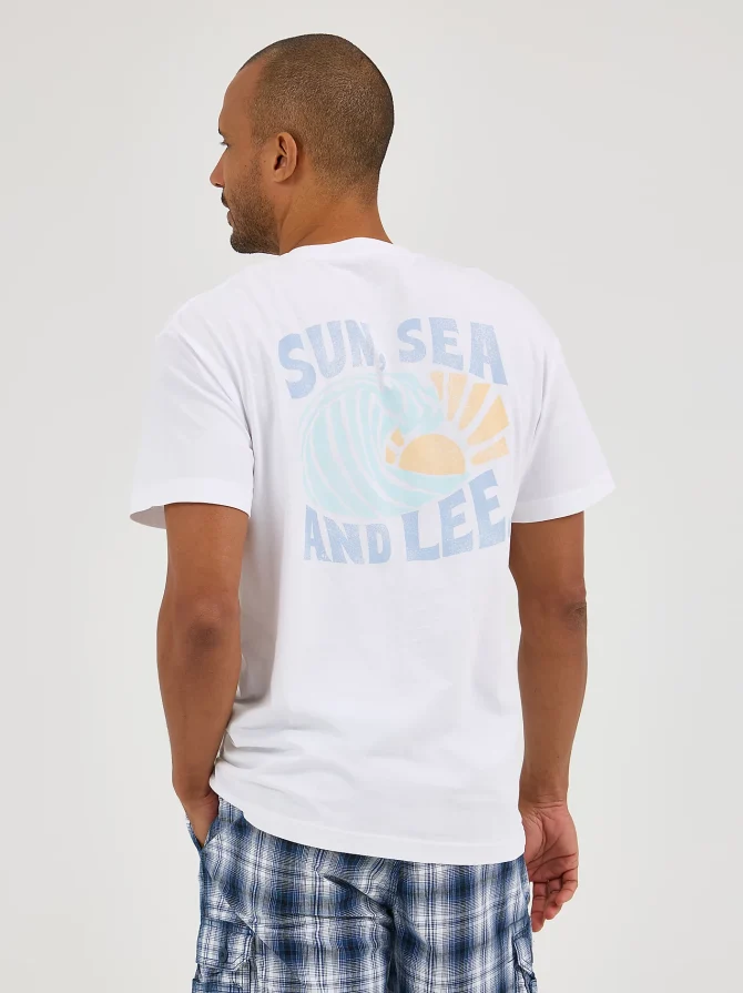 Men's Sun Sea and Lee Graphic Tee - Image 3