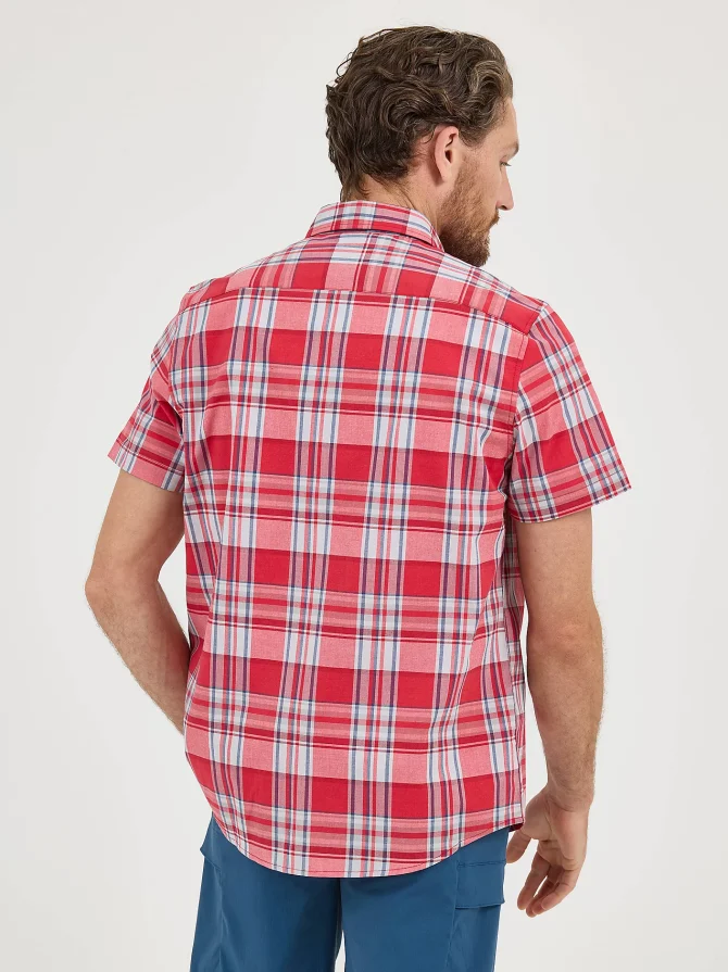 Men's One Pocket Plaid Button Down Shirt - Image 2