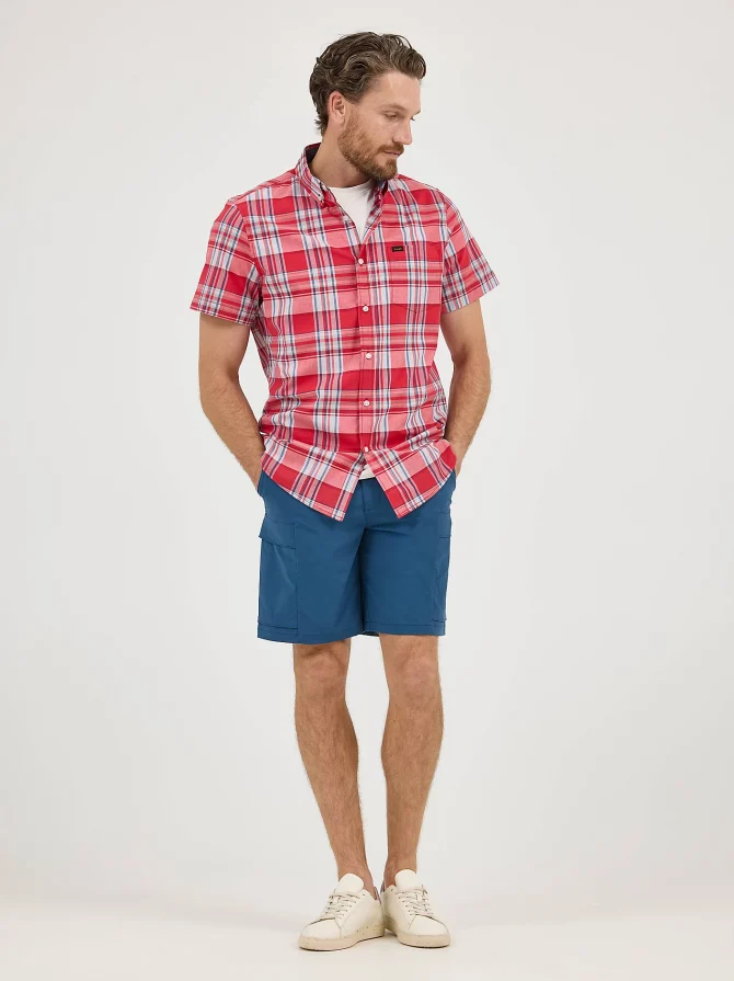 Men's One Pocket Plaid Button Down Shirt - Image 4