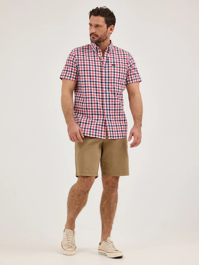 Men's One Pocket Plaid Button Down Shirt - Image 4