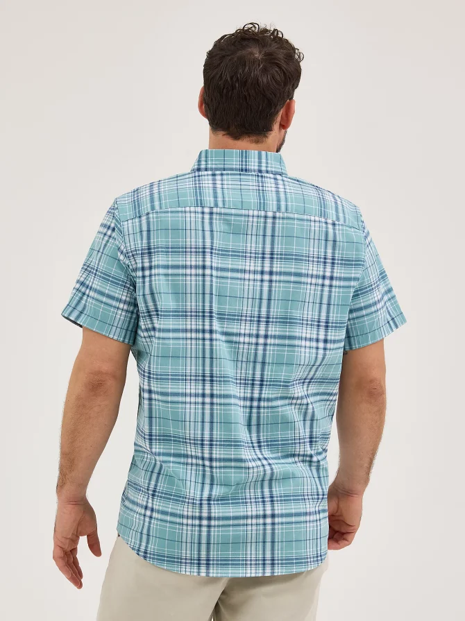Men's One Pocket Plaid Button Down Shirt - Image 2