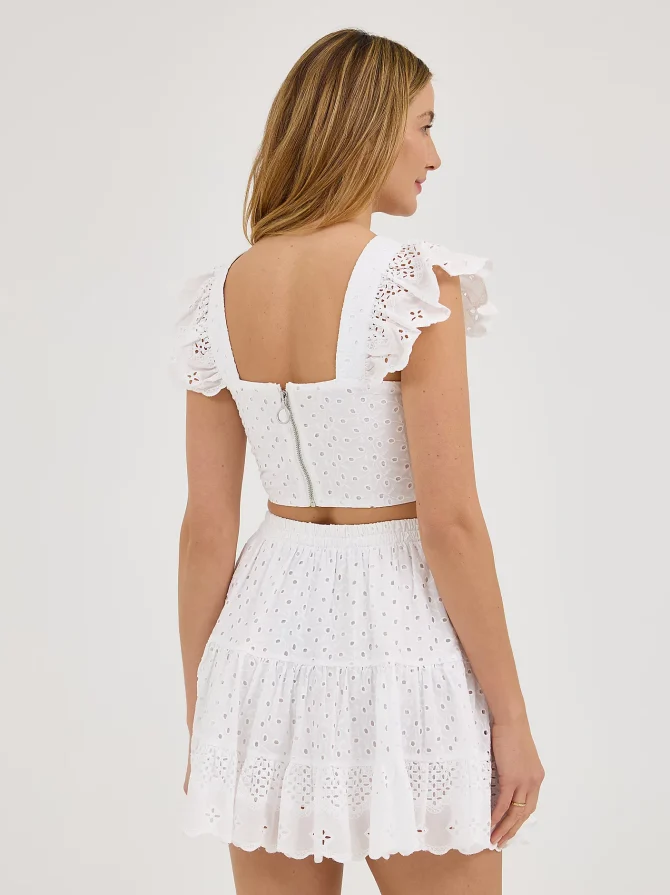 Women's Eyelet Babydoll Shirt - Image 2