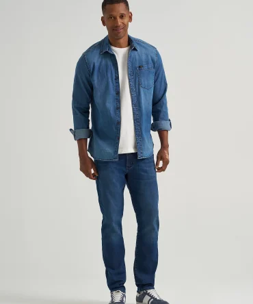 Men's Extreme Motion Single Layer Warming Regular Taper Jean