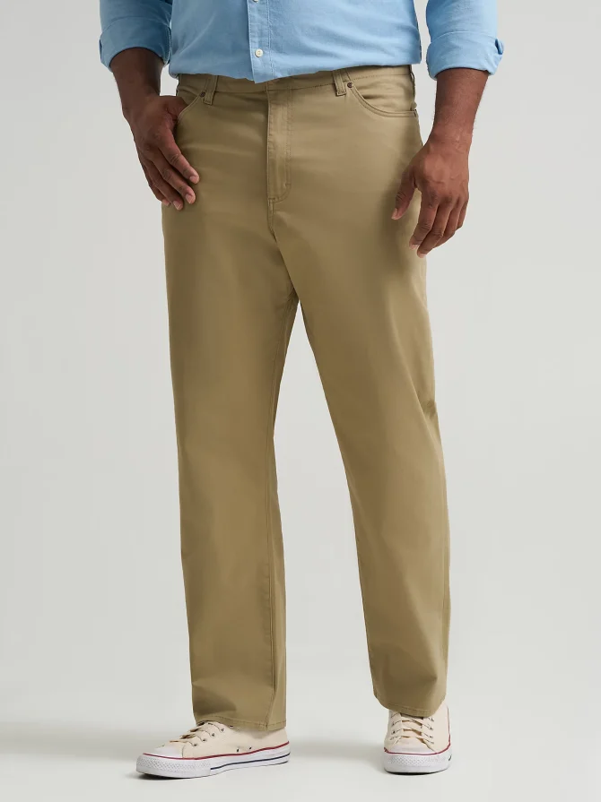 Men's Extreme Motion Relaxed Straight Twill Jean (Big & Tall) - Image 2