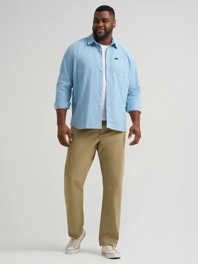 Men's Extreme Motion Relaxed Straight Twill Jean (Big & Tall)