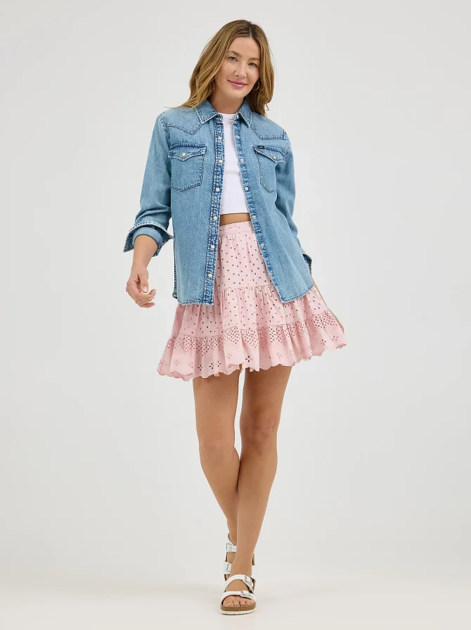 Women's Eyelet Skirt