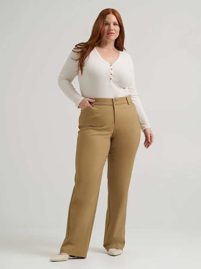 Women's Ultra Lux Comfort with Flex Motion Trouser Pant (Plus)
