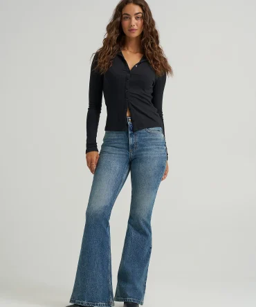 Women's High Rise Flare Jean