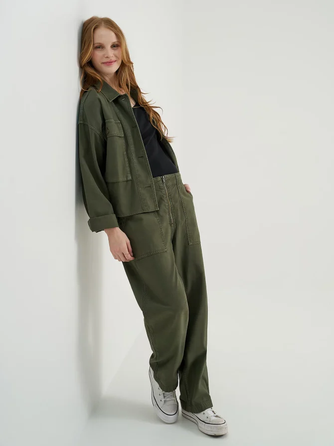 Women's High Rise Loose Utility Pant - Image 7