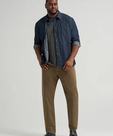 Men's Legendary Relaxed Straight Fleece Lined Jean (Big & Tall)
