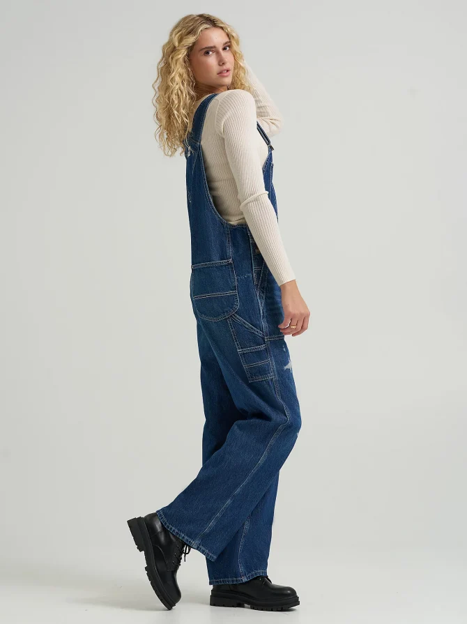 Women's Relaxed Straight Bib Overall - Image 4