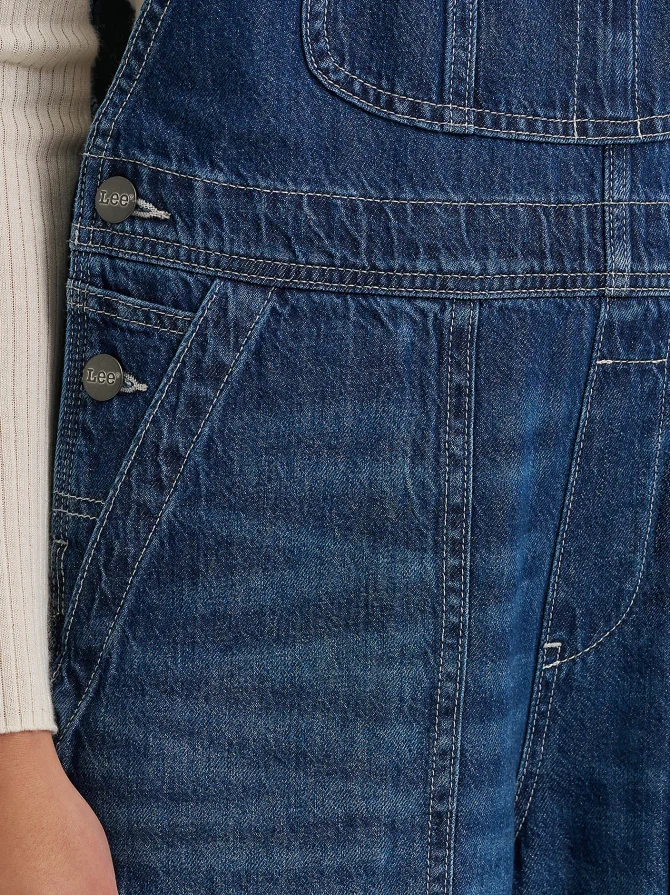 Women's Relaxed Straight Bib Overall - Image 7
