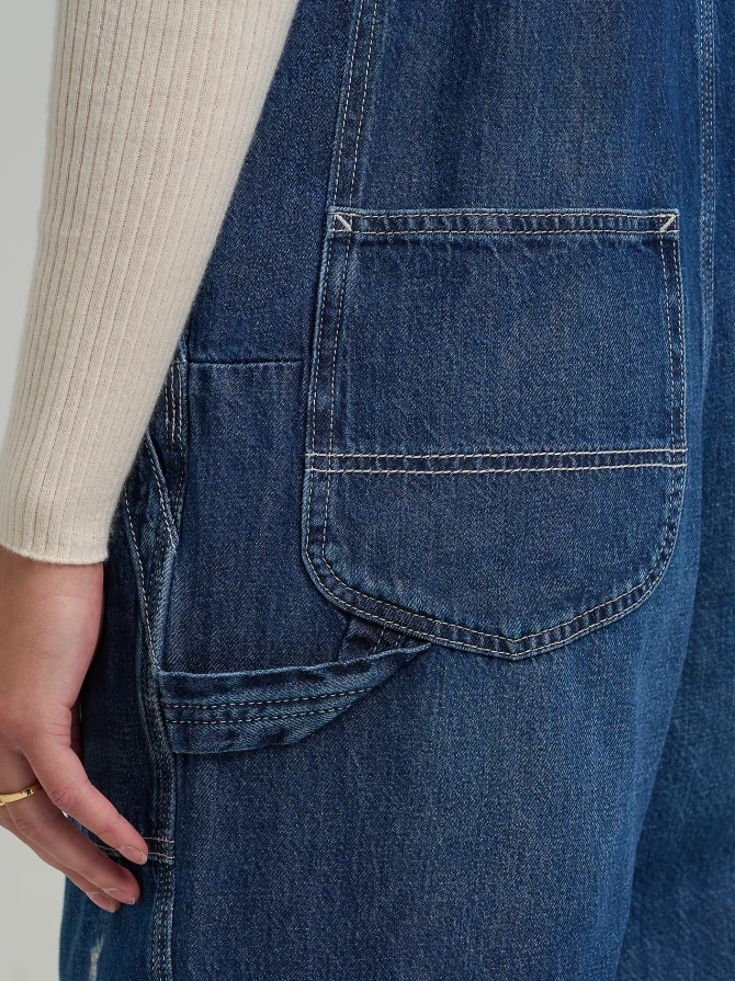 Women's Relaxed Straight Bib Overall - Image 8