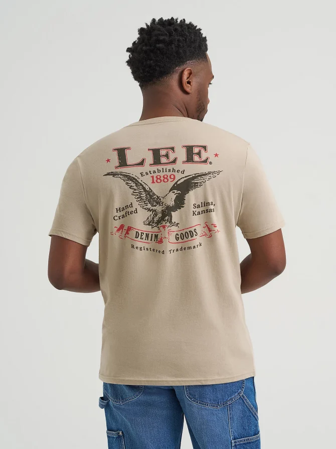 Men's Eagle Logo Graphic Tee - Image 2