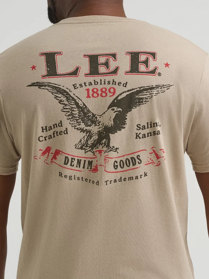 Men's Eagle Logo Graphic Tee - Image 4