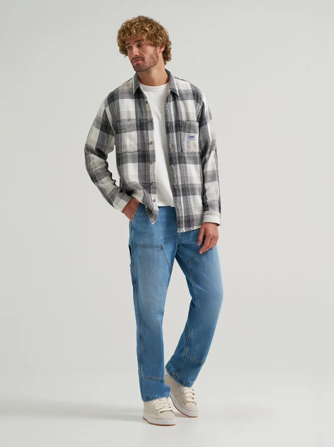 Men's Square Pocket Worker Shirt - Image 2