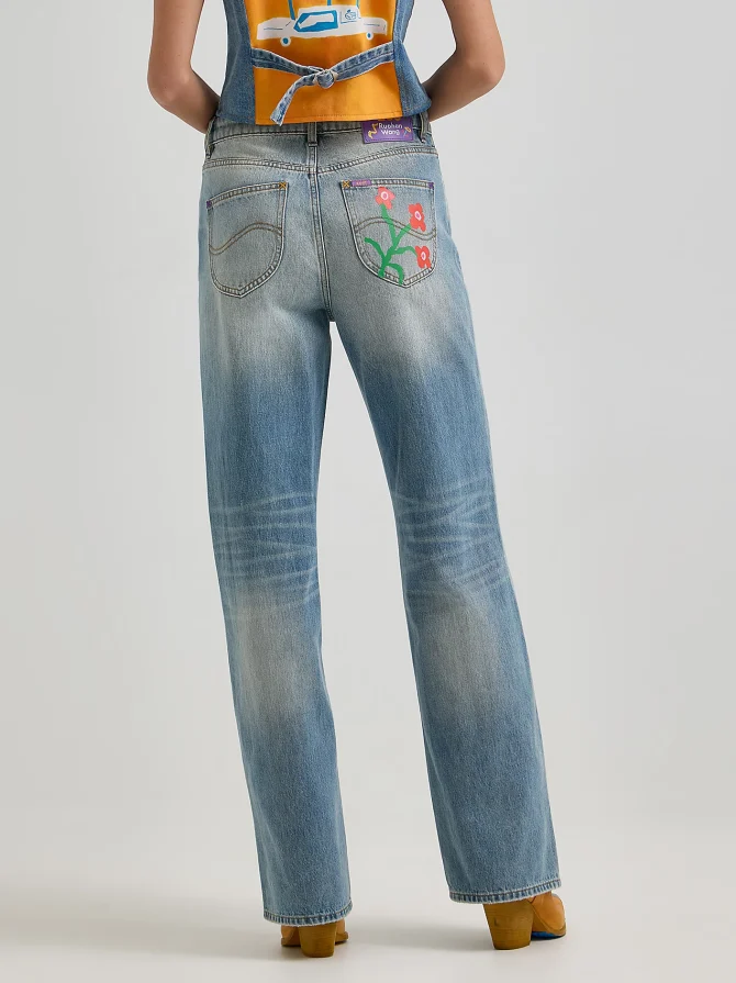 Women's Lee® x Ruohan Wang Regular Straight Distressed Jean - Image 3