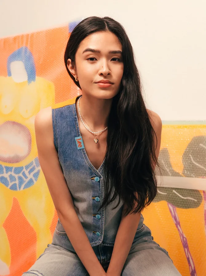 Women's Lee® x Ruohan Wang Denim Vest - Image 2