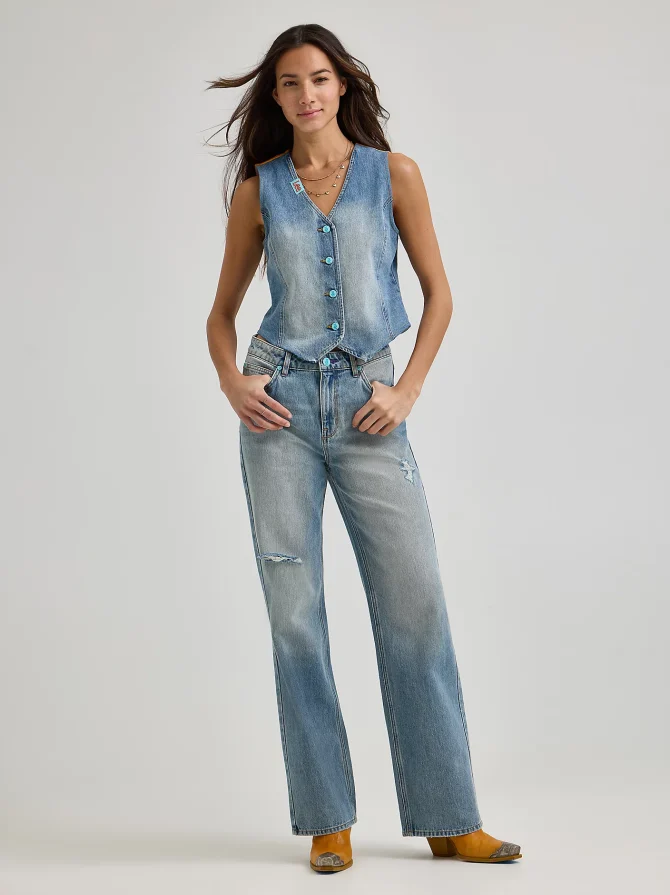 Women's Lee® x Ruohan Wang Denim Vest - Image 3