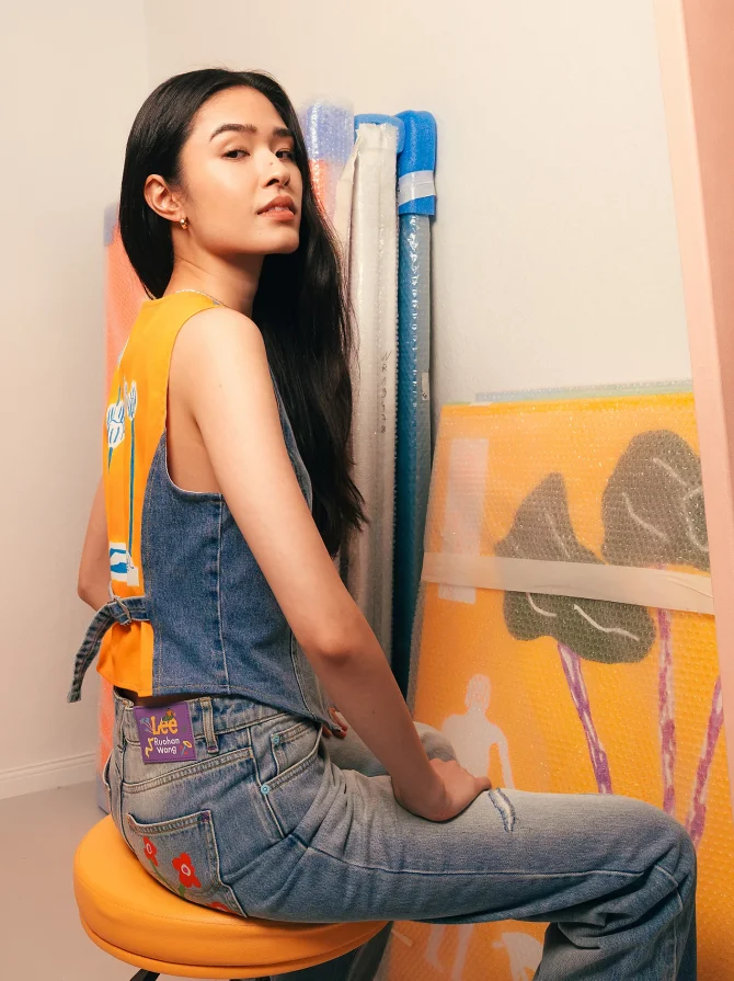 Women's Lee® x Ruohan Wang Denim Vest - Image 5