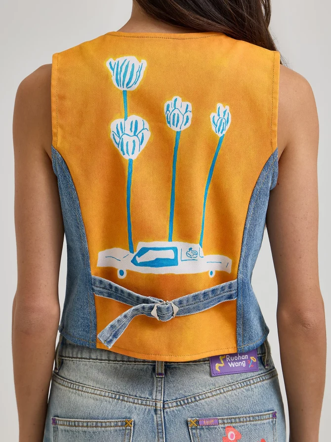 Women's Lee® x Ruohan Wang Denim Vest - Image 6