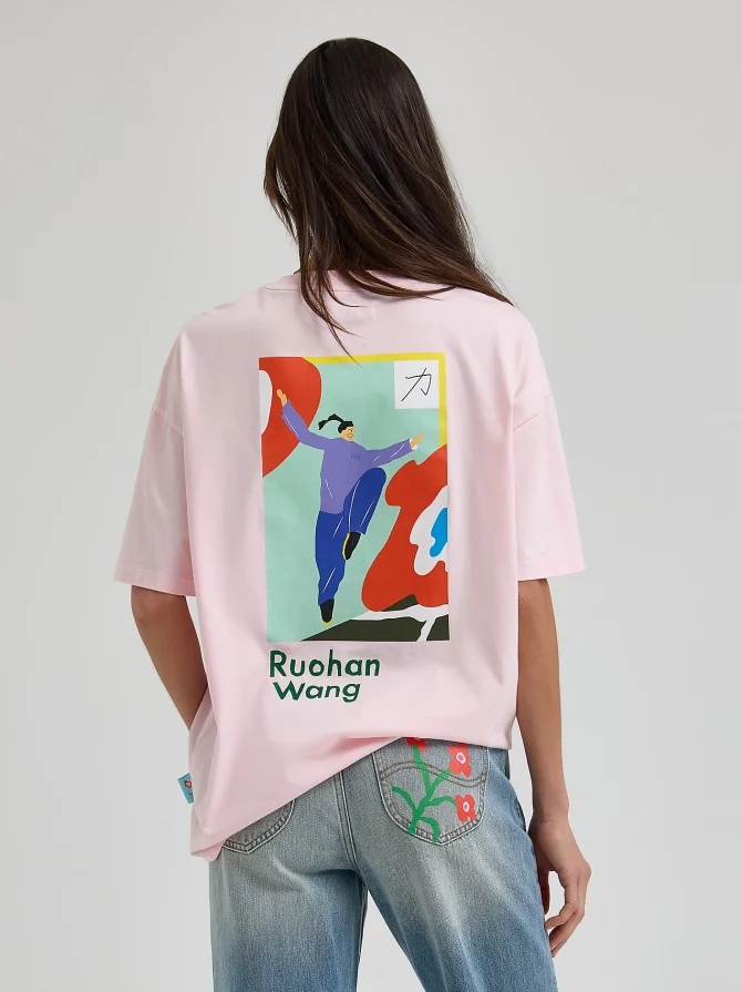 Women's Lee® x Ruohan Wang Oversized Graphic Tee - Image 4