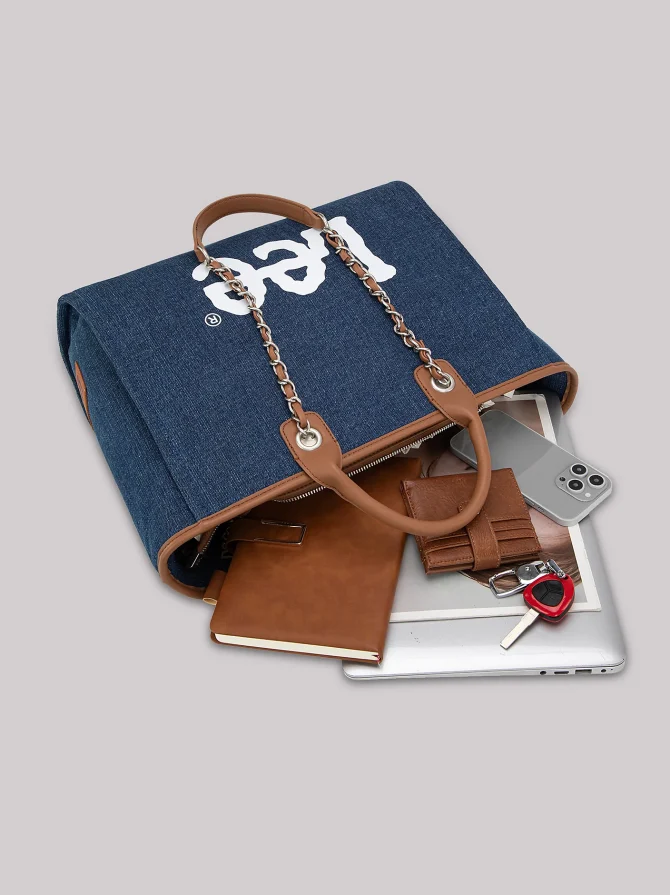 Women's Printed Logo Tote - Image 4