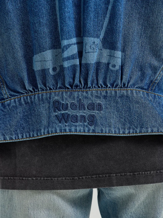Women's Lee® x Ruohan Wang Relaxed Floral Denim Rider™ Jacket - Image 7