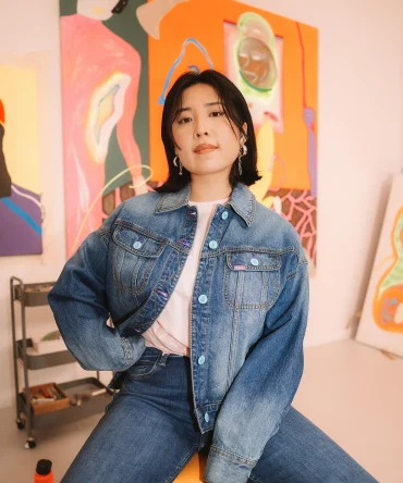 Women's Lee® x Ruohan Wang Relaxed Floral Denim Rider™ Jacket