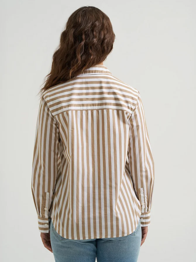 Women's All Purpose Print Button Down Shirt - Image 3