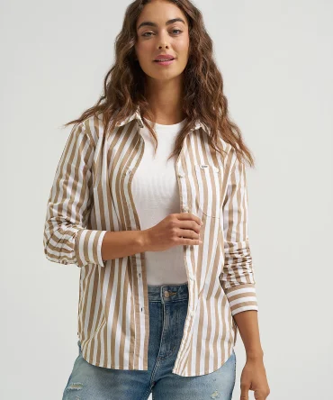 Women's All Purpose Print Button Down Shirt
