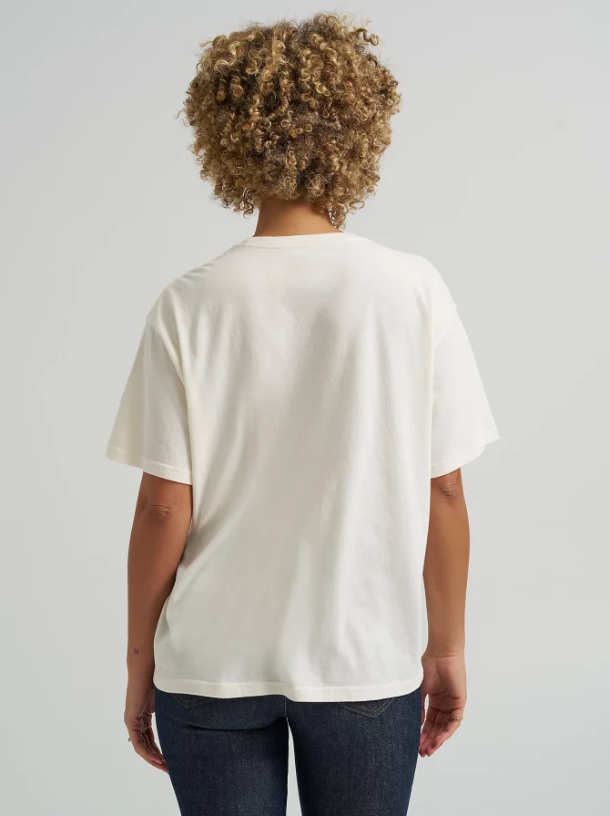 Women's Cursive Logo Tee - Image 2