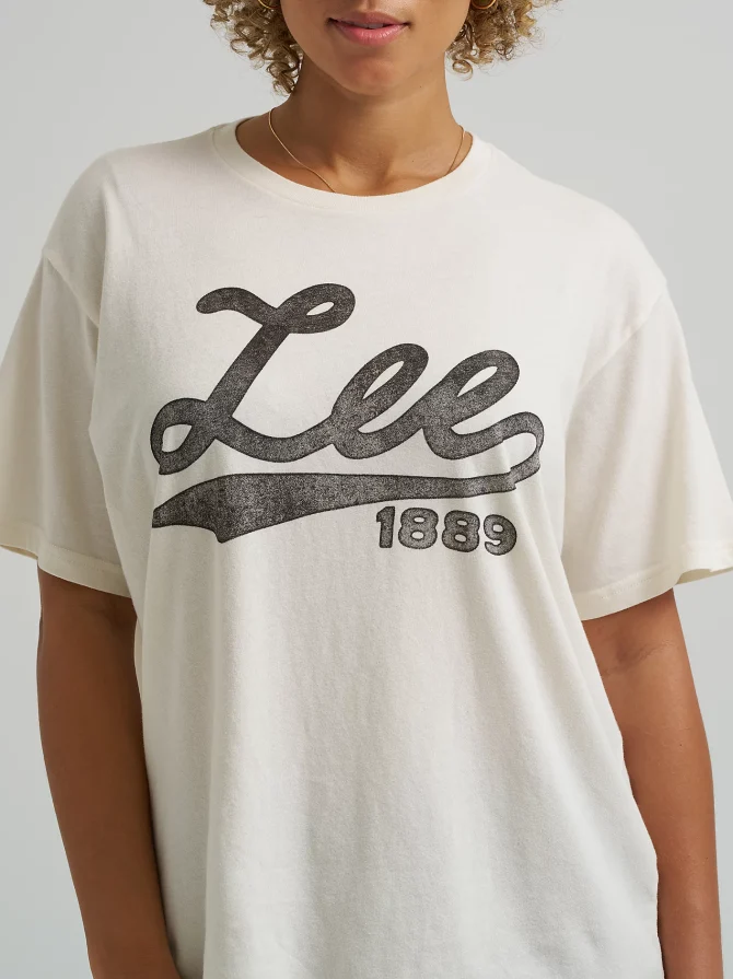 Women's Cursive Logo Tee - Image 3
