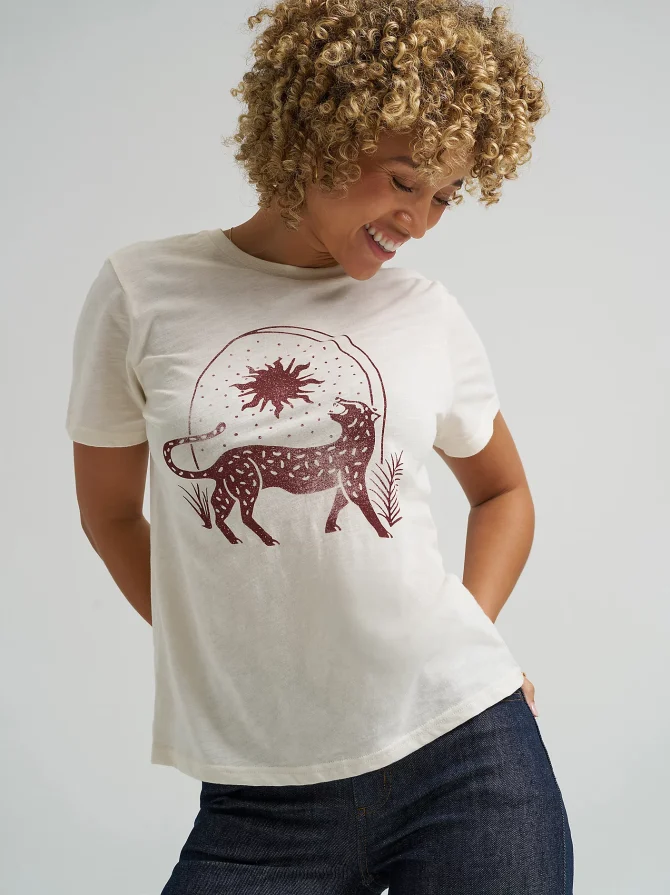 Women's Celestial Tiger Graphic Tee - Image 5
