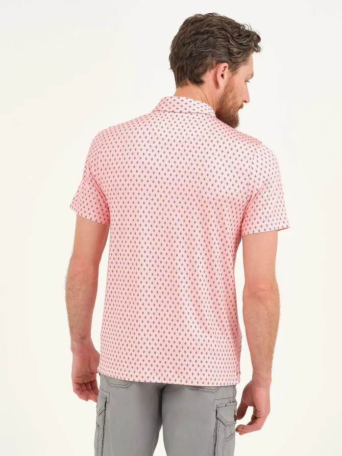 Men's Diamond Dots Performance Polo Shirt - Image 2