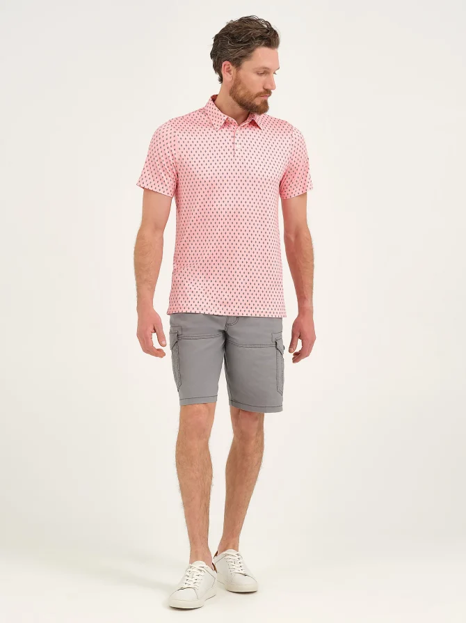 Men's Diamond Dots Performance Polo Shirt - Image 4