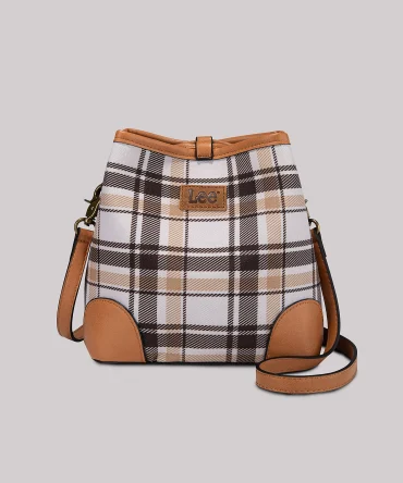 Women's Plaid Logo Handbag