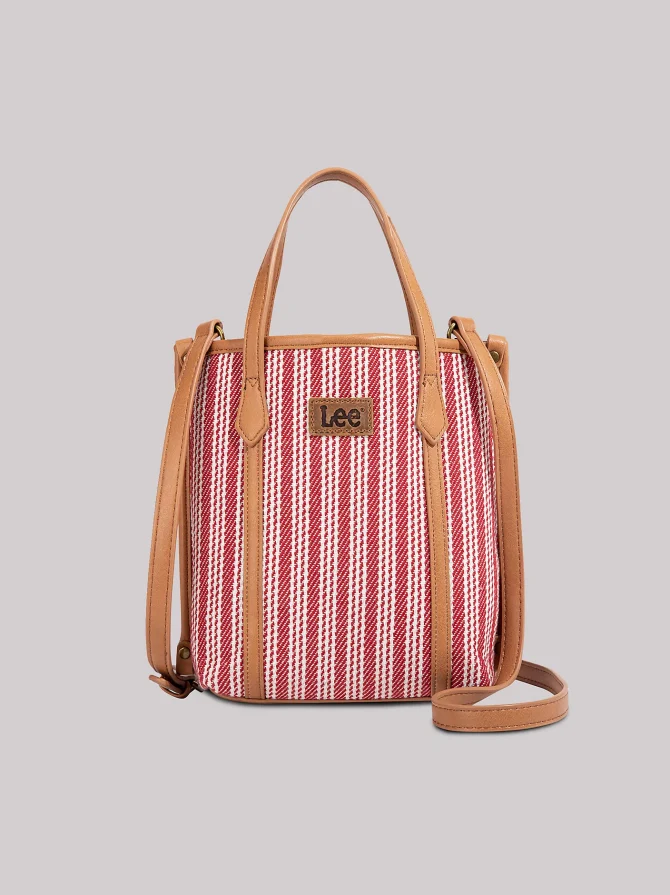 Women's Tall Stripe Logo Handbag
