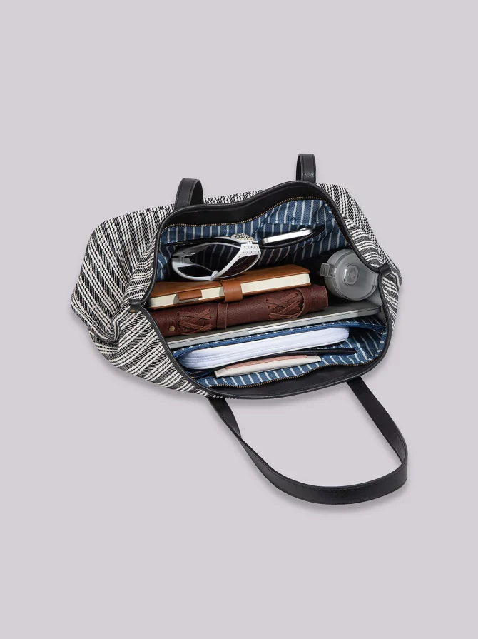 Women's Stripe Logo Tote - Image 3
