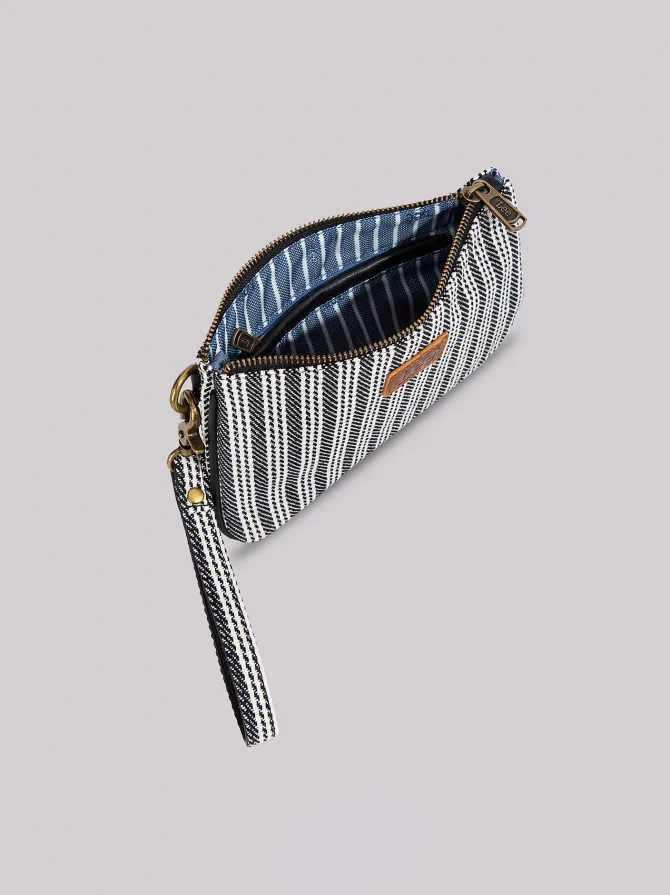 Women's Stripe Logo Wristlet Wallet - Image 4
